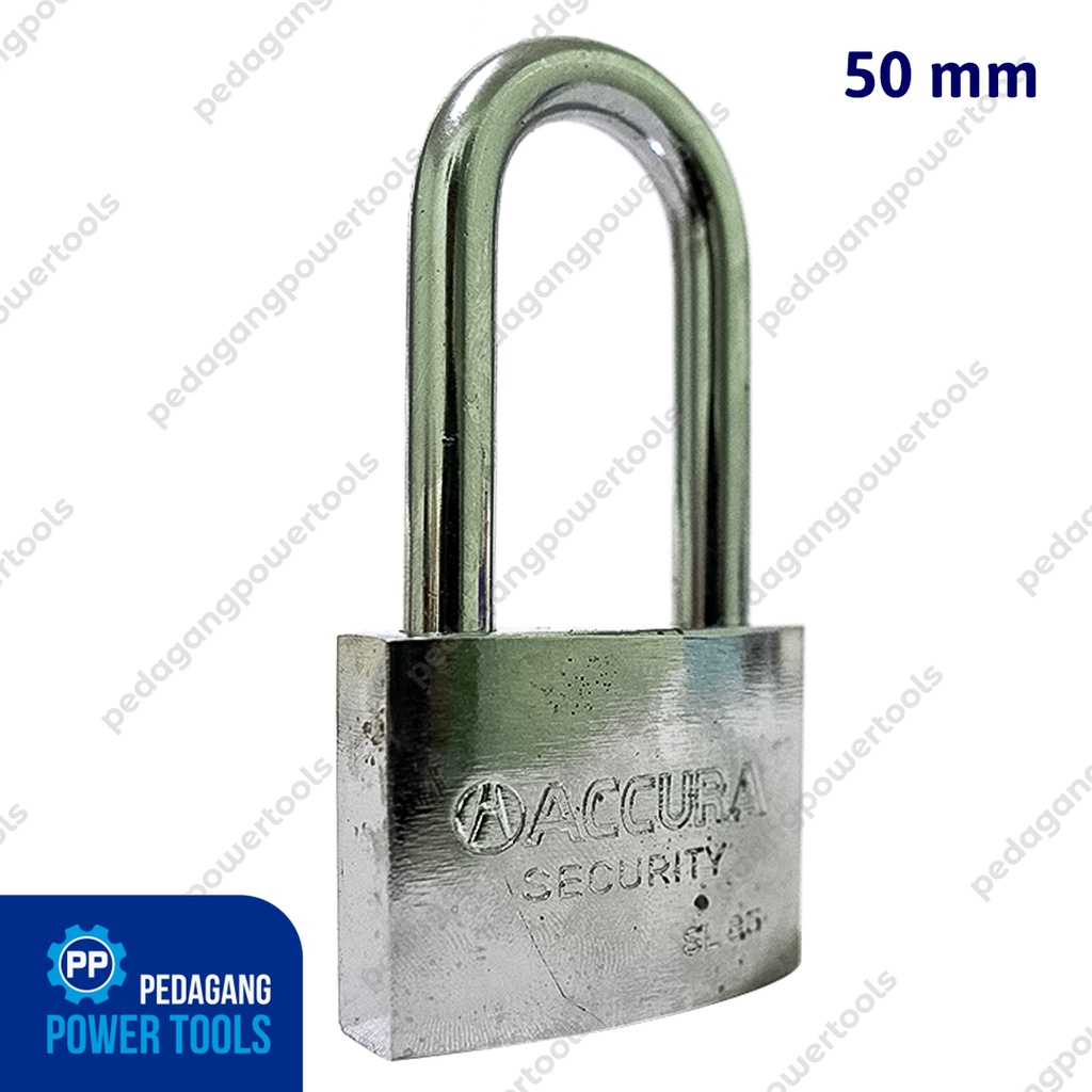 ACCURA GEMBOK BESI 50 MM LONG PADLOCK KUNCI PAGAR RUMAH LEHER PANJANG