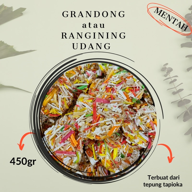 

GRANDONG/RANGINING UDANG (Mentah)