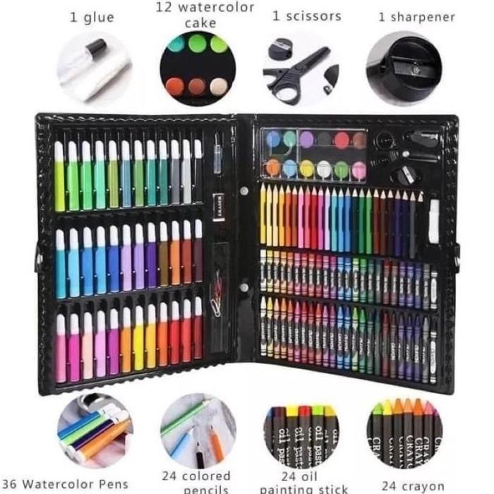 

Crayon Set 150pcs Pensil Warna Gambar / Alat Tulis & Lukis Melukis ATK