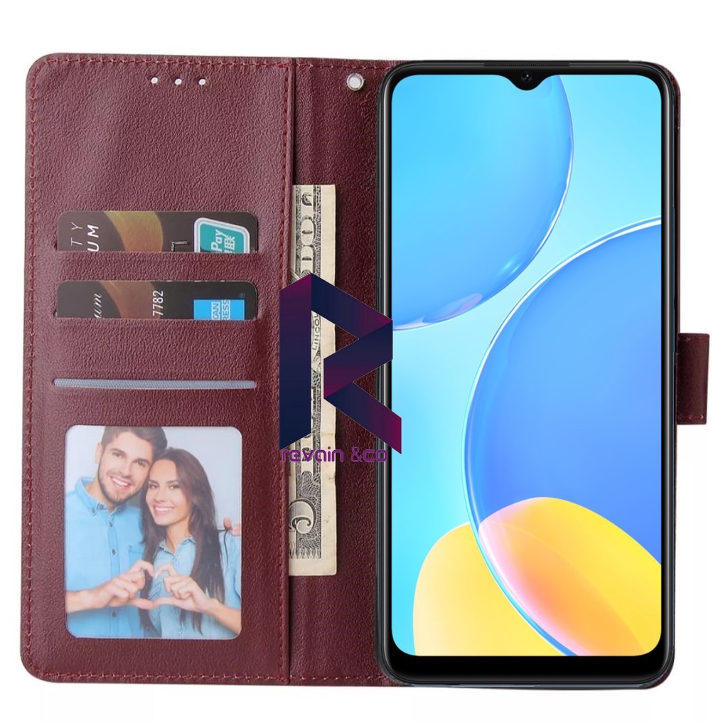 CASE REALME NARZO 30A FLIP WALLET LEATHER KULIT PREMIUM SARUNG BUKA TUTUP KESING HP FLIP CASE REALME NARZO 30A