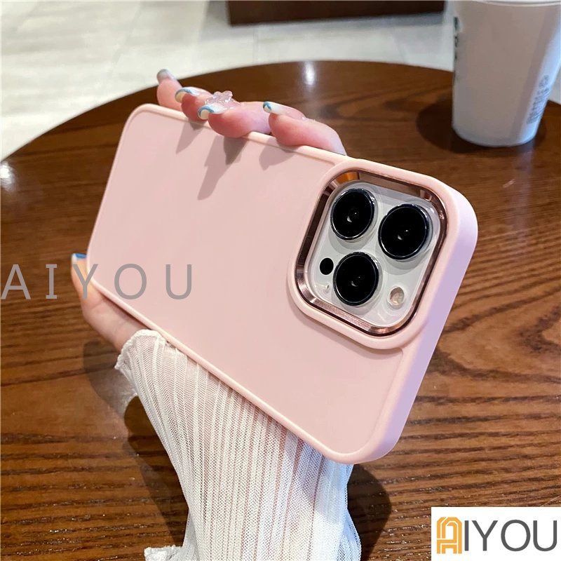 Soft Case TPU Matte Electroplated Bumper Cover IPhone 14 13 12 11 Pro Max