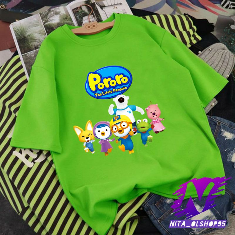 baju anak kaos anak pororo kartun anak pororo the little penguin