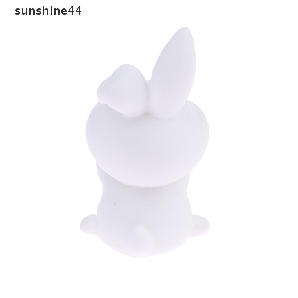 Sunshine4/6pcs/set Kartun Kelinci Keberuntungan Ornamen Berkebun Resin Lanskap Mikro.