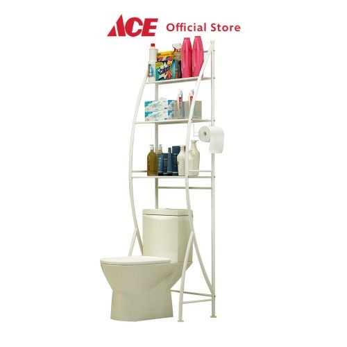 Rak Ace - Masterspace Rak Besi Toilet Serbaguna - Putih