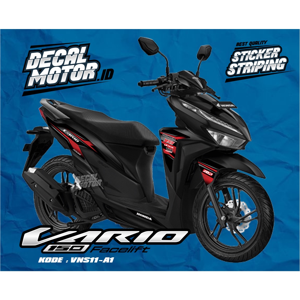 (COD)Aksesoris Motor Lis Hologram Motor Vario New 125/150 - Stiker Semifull Hologram Vario New Tahun