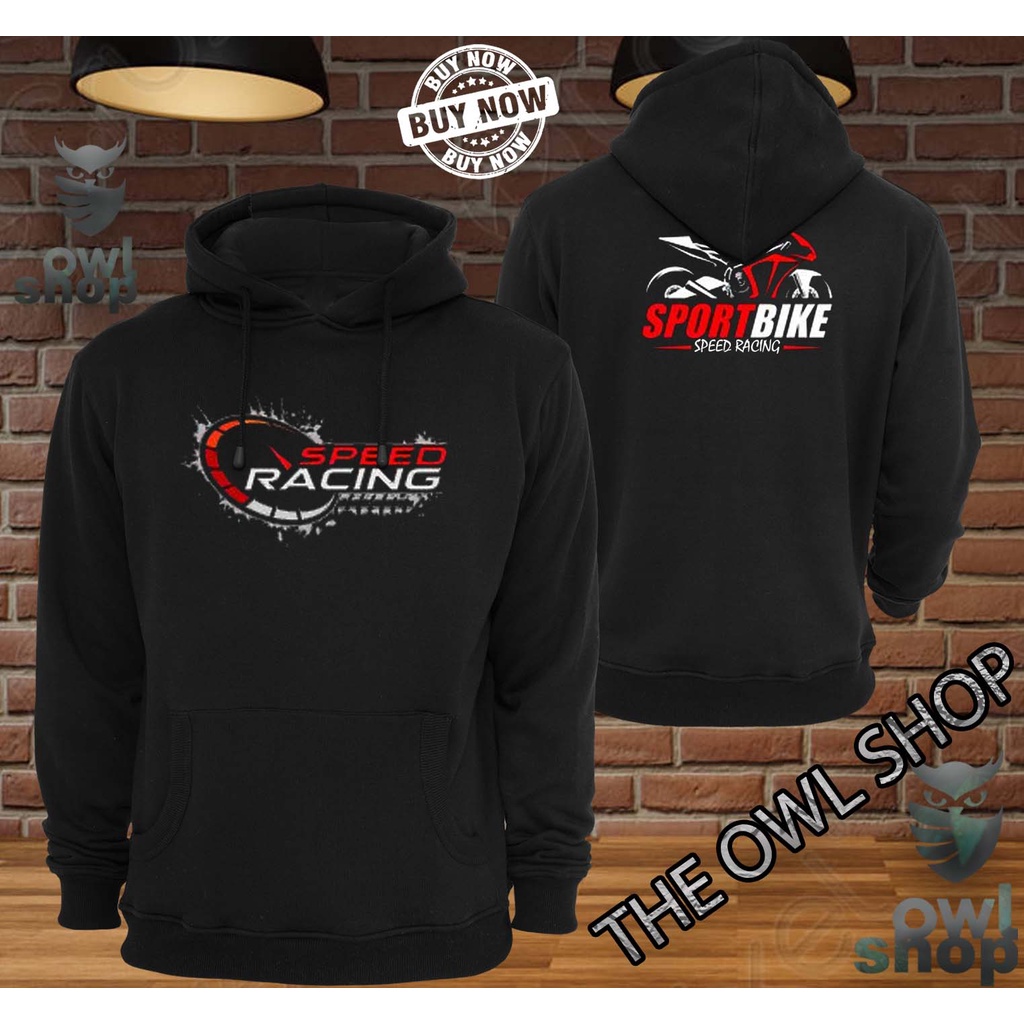 Jaket Sweater Hoodie  SPEED RACING  Keren Pria & Wanita  SPEED RACING