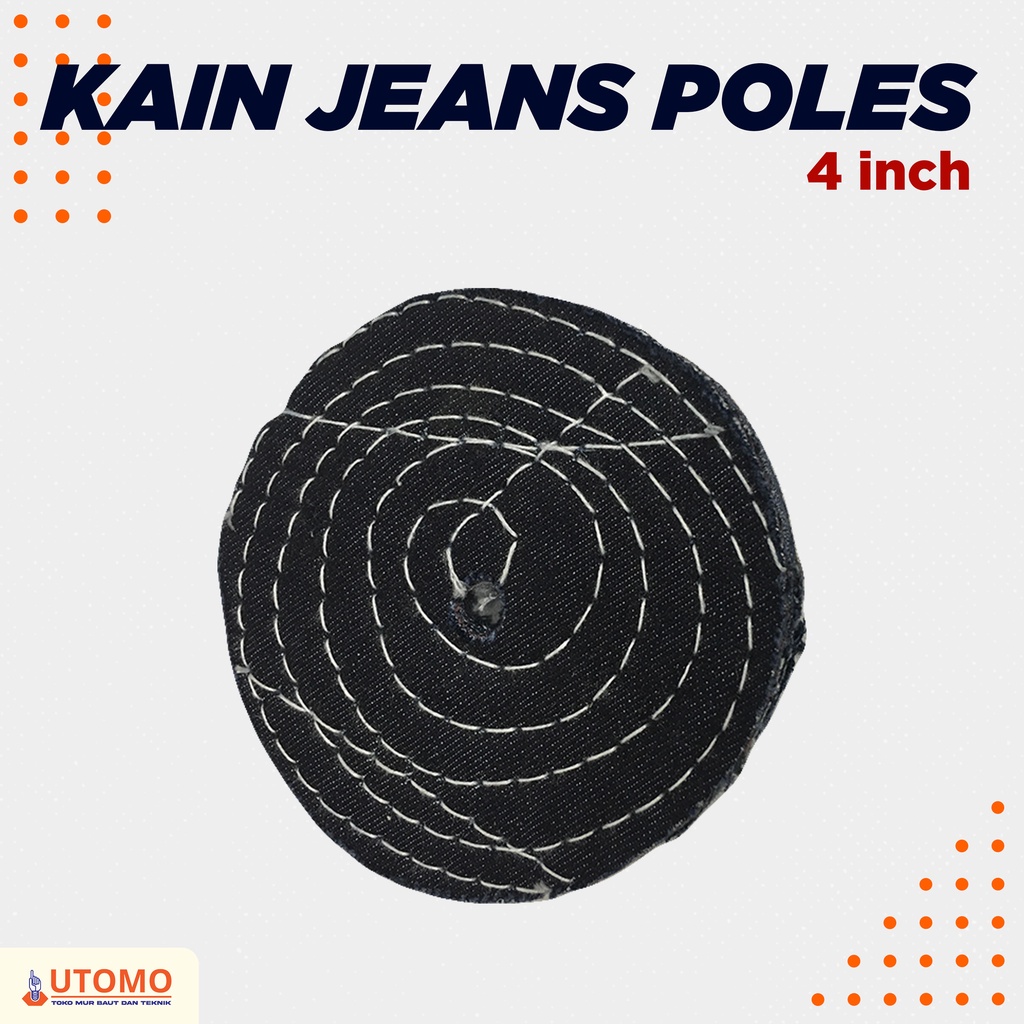 kain jeans poles 4"/ mata grinda kain / kain poles blue jeans