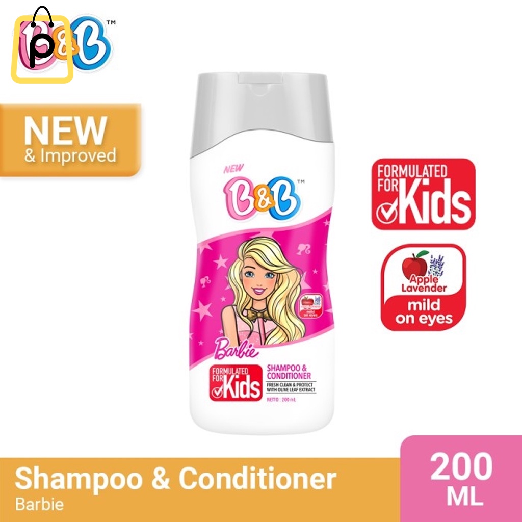 B&B Kids Shampoo & Conditioner Barbie 200mL
