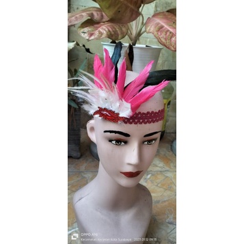 Bandana bulu mahkota bulu