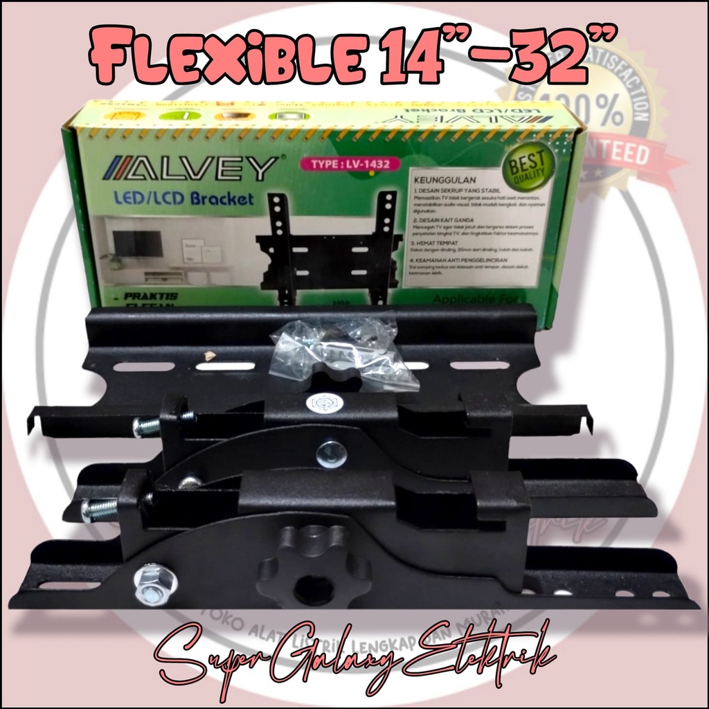 Bracket tv Clipton 19&quot; - 22&quot; - 24&quot; - 29&quot; - 32&quot; - 37&quot;- 42&quot; - 55&quot; - 60&quot; (standart &amp; flexibel)