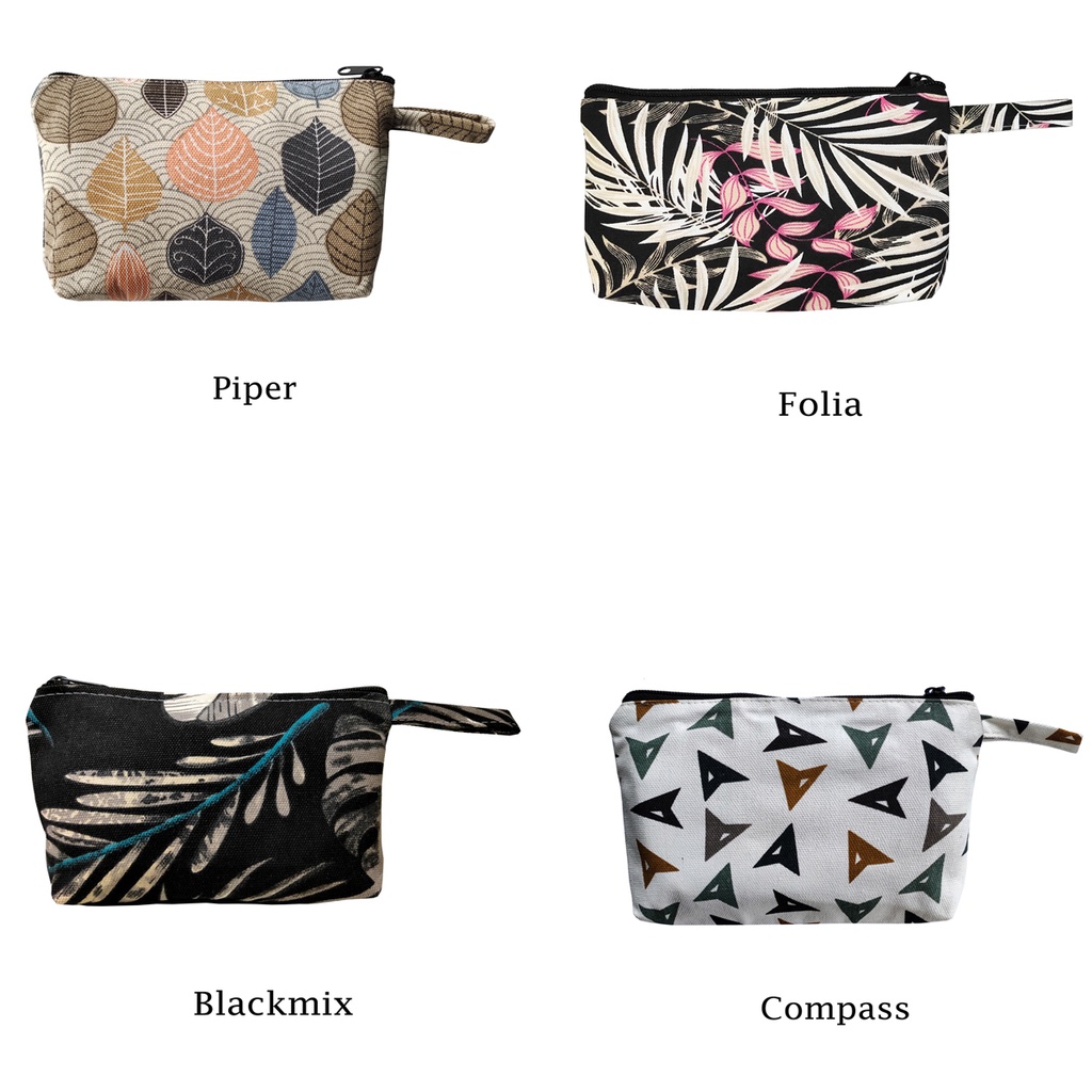 Pouch Kanvas Tebal Bisa Untuk Souvenir 20x15 Motif Square Ke Stripe