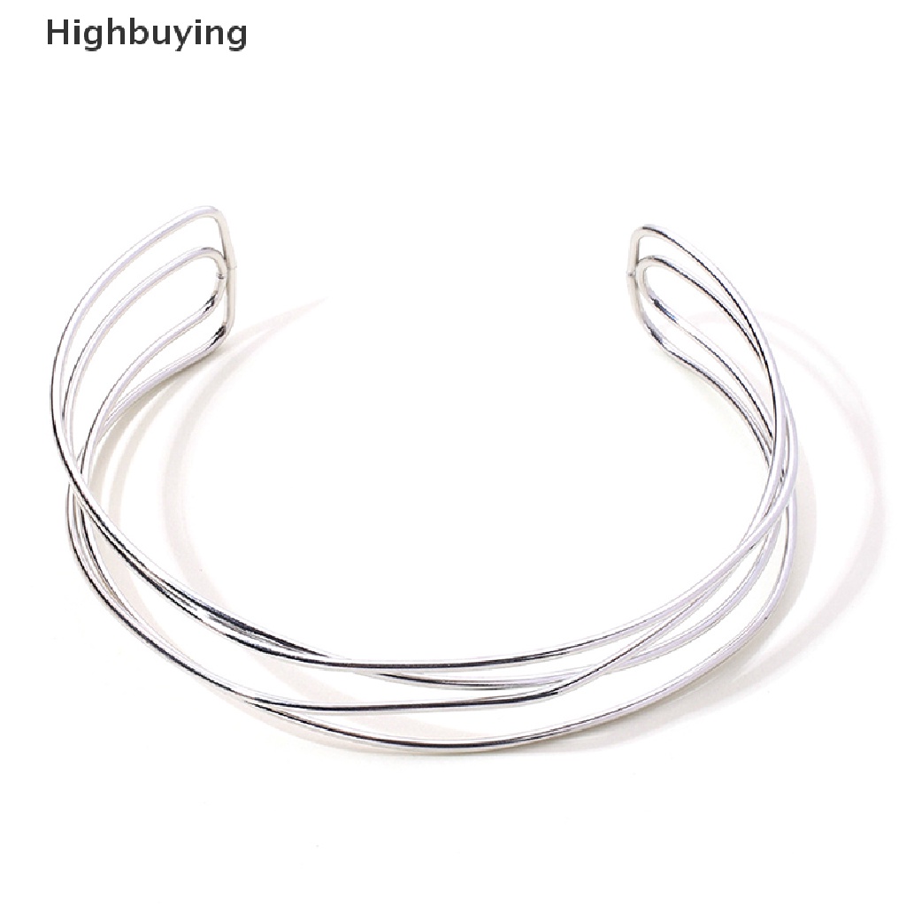 Hbid Kalung Choker Torsi Gaya Punk Sederhana Untuk Wanita Double Metal Line Chokers Dorado Kerah Perhiasan Hadiah Glory