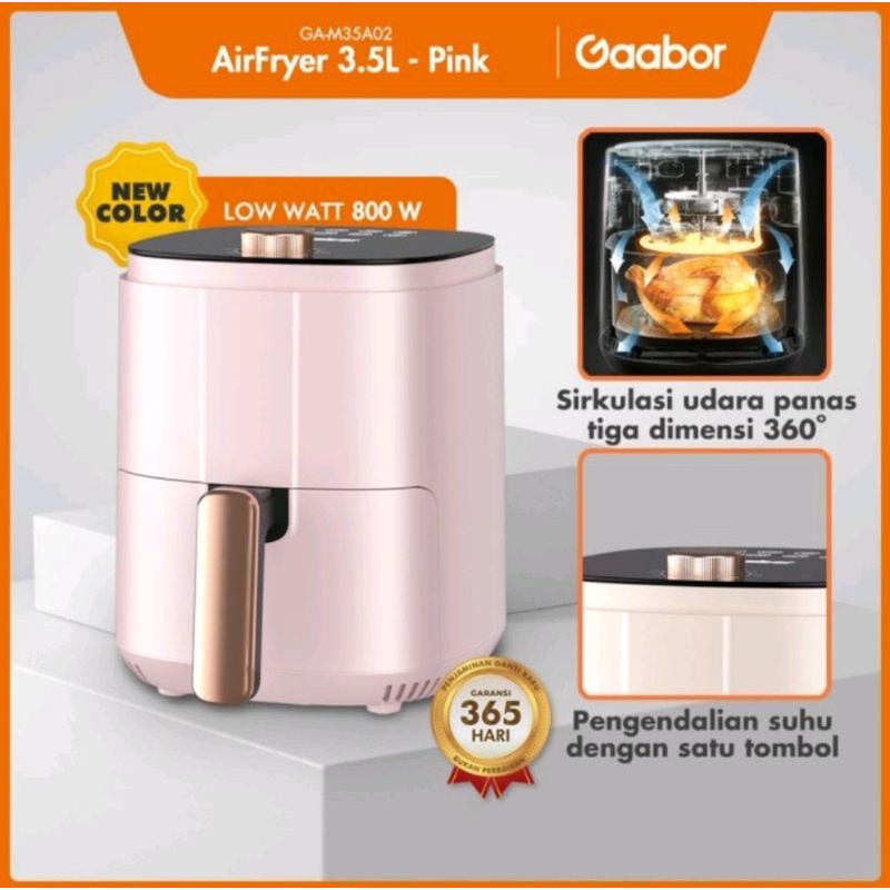 gaabor air fryer 3.5 liter GA - M35A - mesin penggorengan tanpa minyak anti lengket