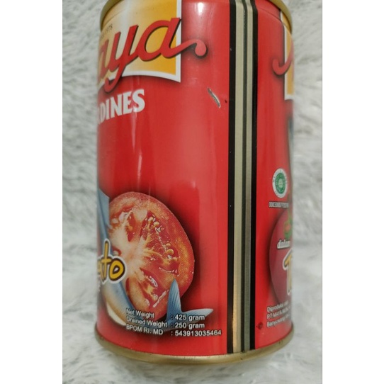 Maya Sardines in Tomato Saus/In Chili Saus/Ikan Sarden Saus Tomat/Saus Cabe 425 gr
