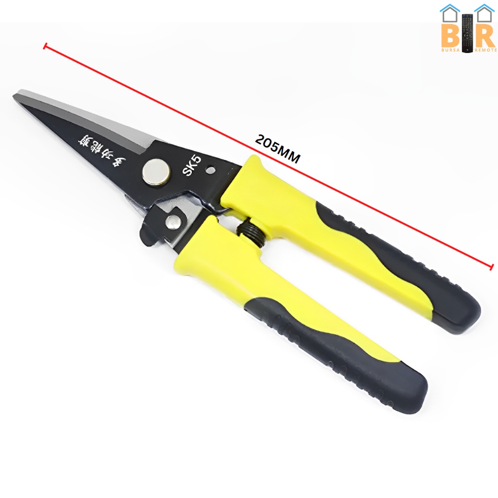 Tang Listrik Potong Kabel 3IN1 Kombinasi Model Lurus Dan Bengkok Gunting Pemotong Kabel Cable Cutter Pliers