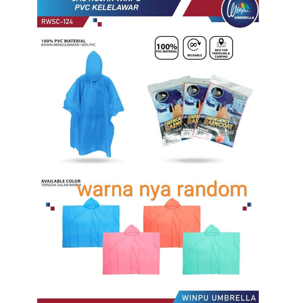 

12.12 Terlaris jas hujan pvc kalong vtro / winpu kalong biasa