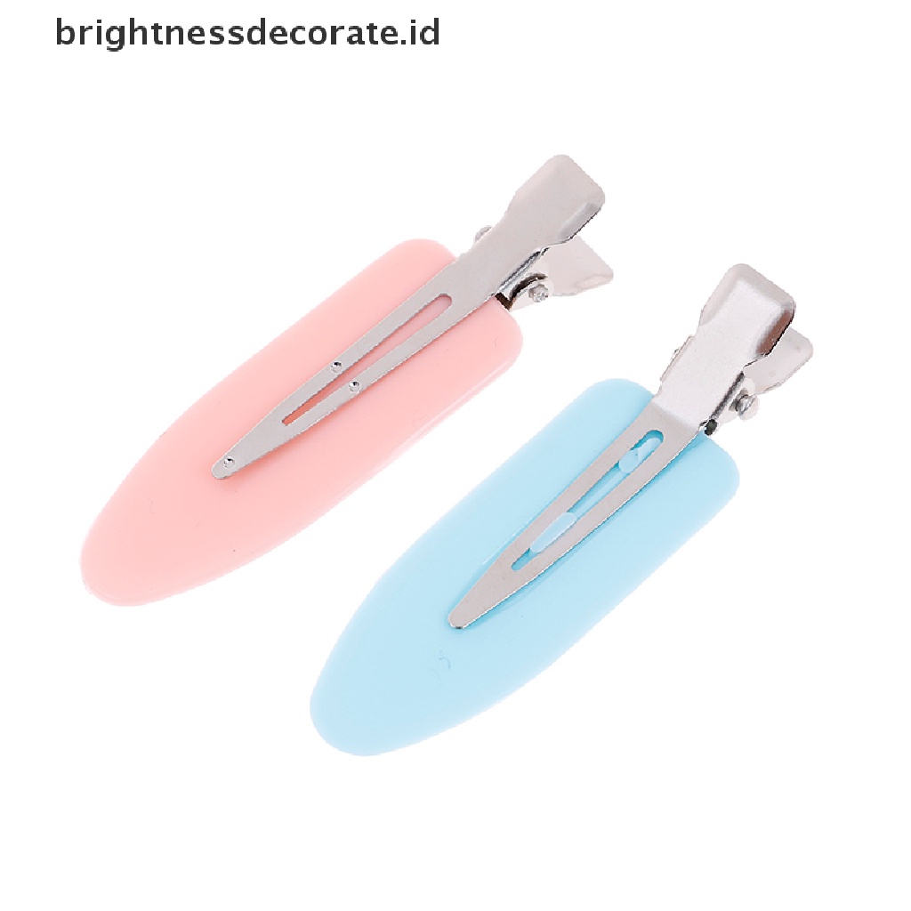 [Birth] 4pcs hair clip no bend Jepitan Poni Rambut no mark hair pin curl clips 4warna Daun [ID]