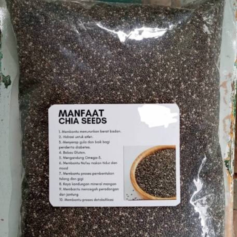 

Chia Seeds 500 grm Mexico Original 100% Garansi!!