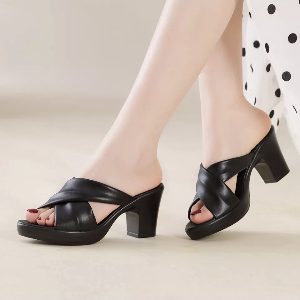 Heels wanita SJS01 silang terbaru 7cm