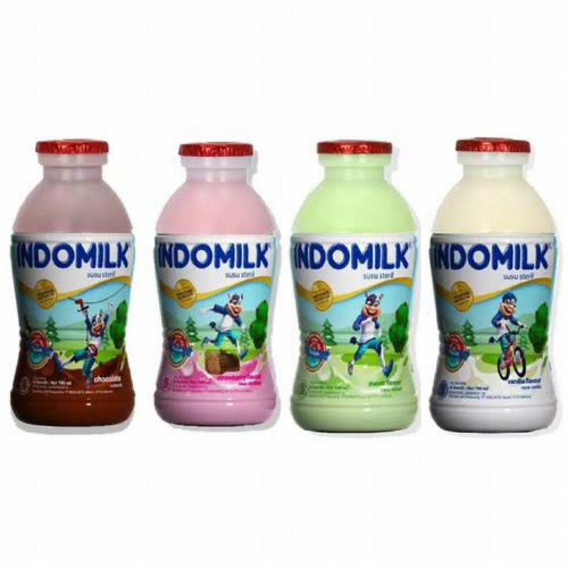 

Indomilk Susu Botol Cair 190ml Susu Anak UHT Rasa Coklat / Vanila / Melon / Strawberry