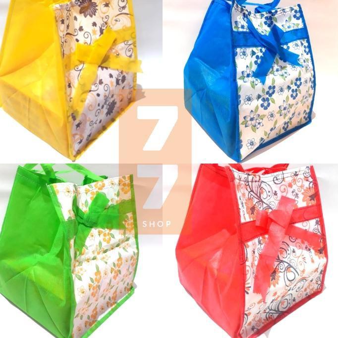 

Gogo Order [Gratis Mini Gold] TK77 12 pcs Tas Kain Pita untuk dus / Box Makanan Goodie Bag Acara Hajatan Syukuran Uk 18x18 20x20 22x22
