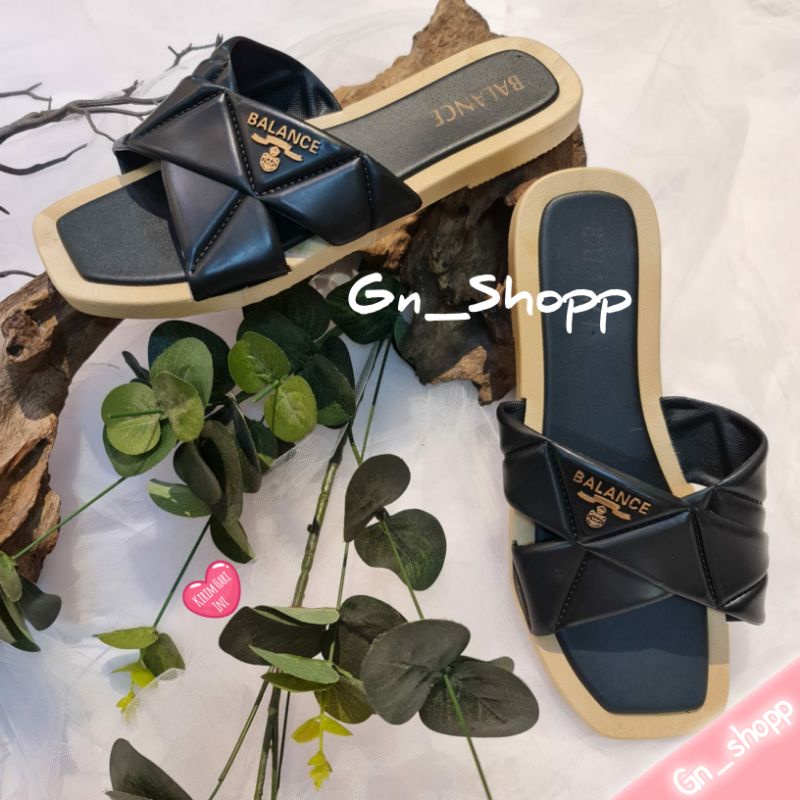 Sandal Wanita Teplek 1cm Model TALI X Terlaris BLC 2225