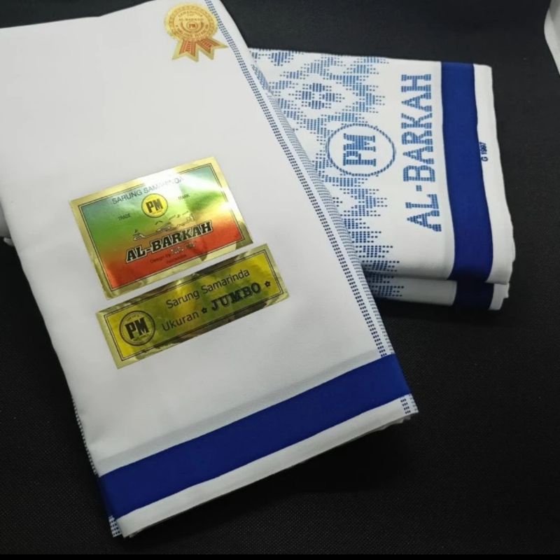 sarung Samarinda al-barkah putih