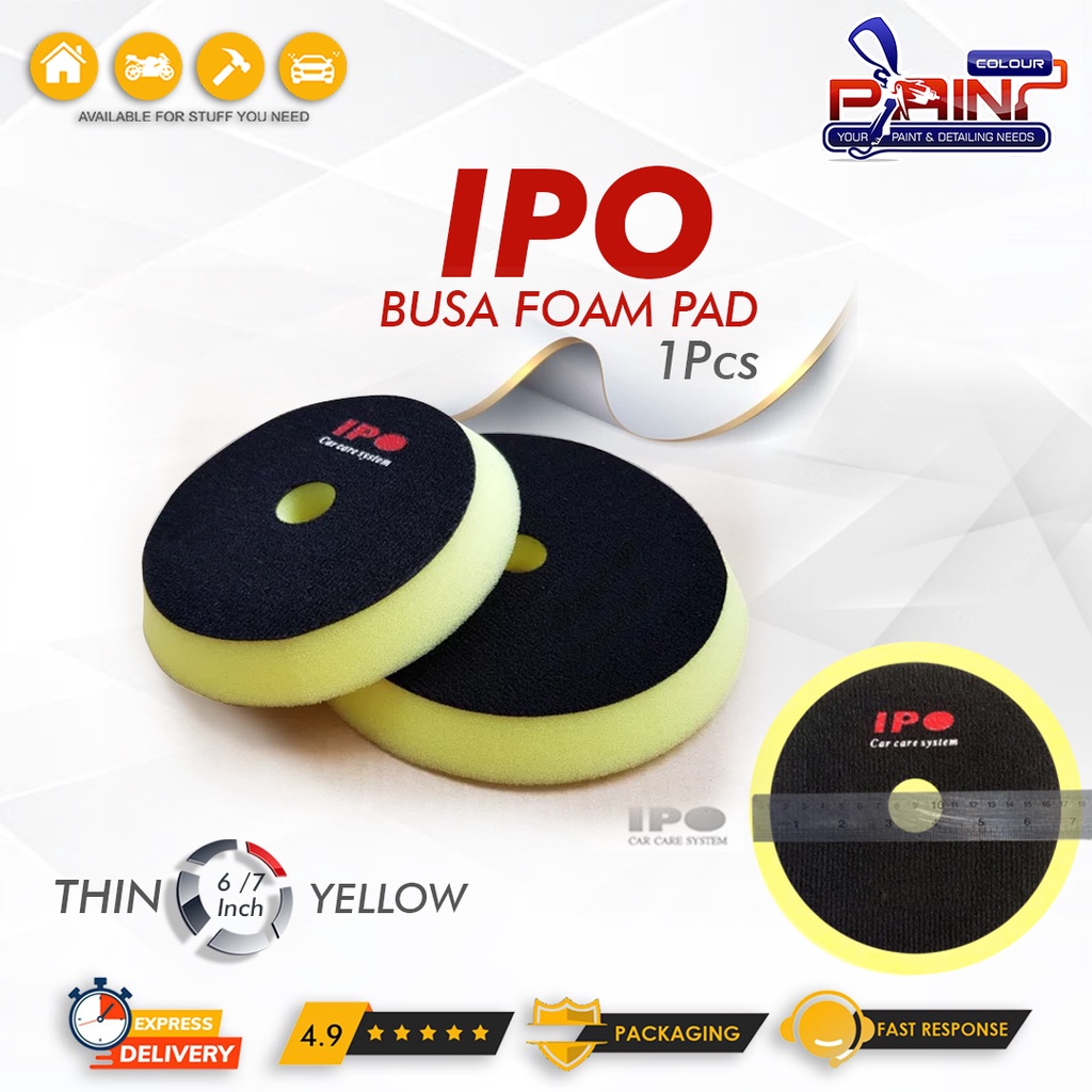 IPO Polishing Thin Pad 7 inch Velcro 6 inch - Busa Mesin Poles