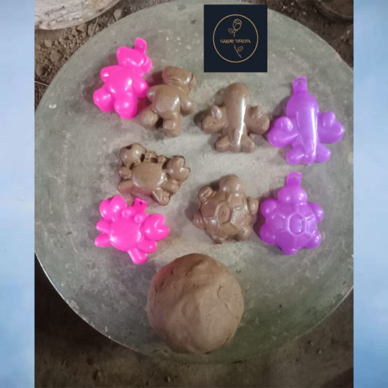 Tanah liat prakarya 1 kg / tanah liat asli / tanah liat kerajinan