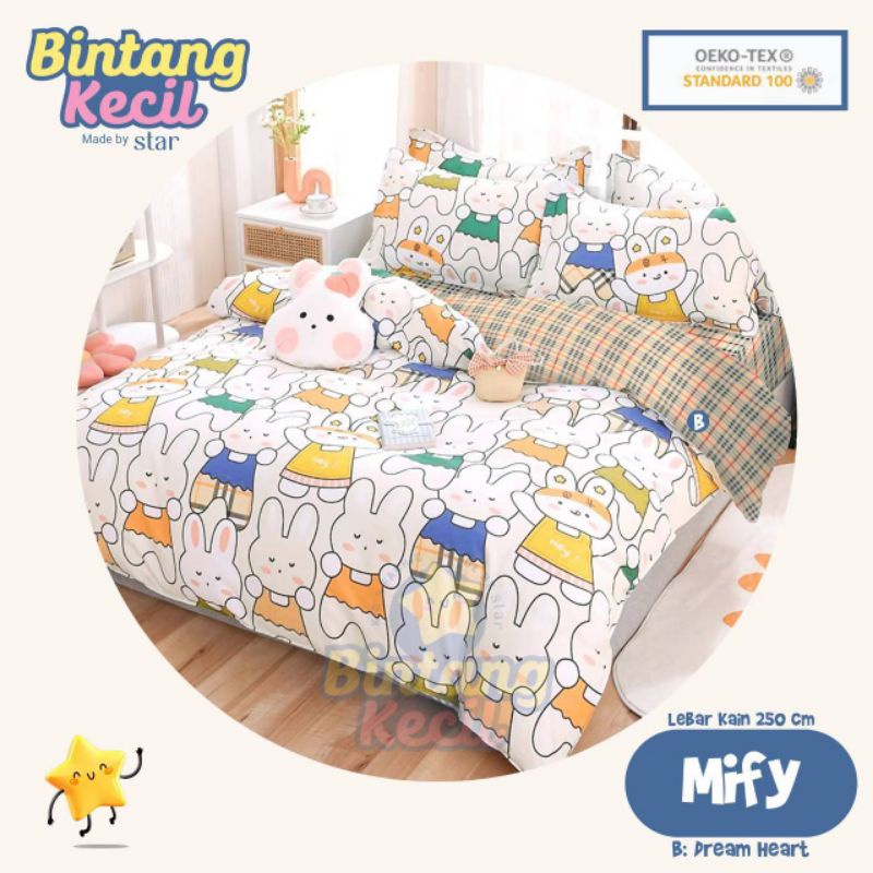 sprei star bintang kecil katun halus