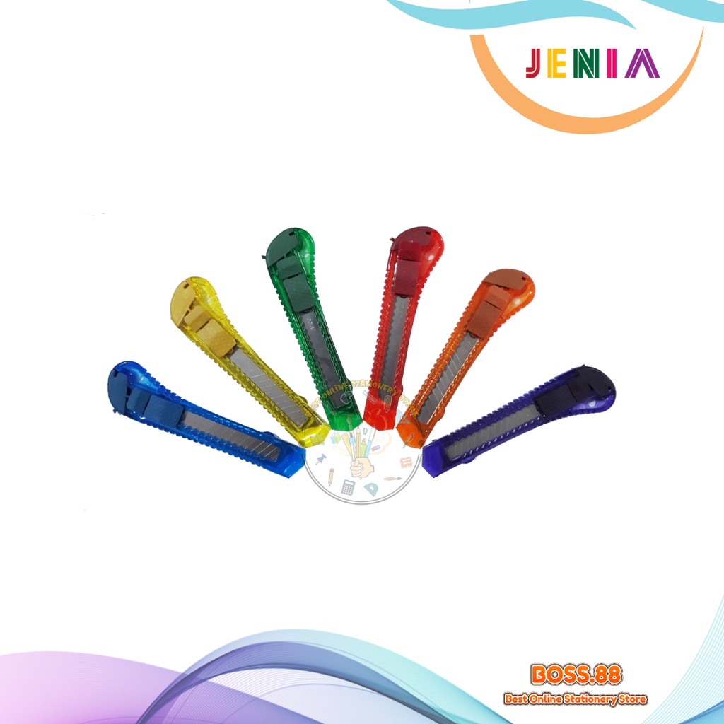 

CUTTER / PEMOTONG BESAR JENIA J-500 TRANSPARANT (12 PCS)