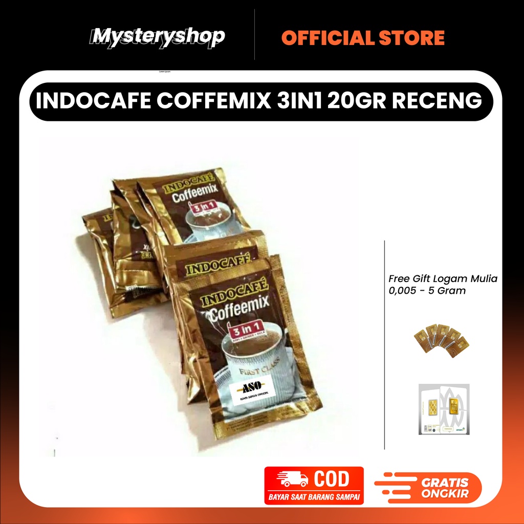 

promo INDOCAFE COFFEMIX 3IN1 20GR RENCENG (ISI 10)