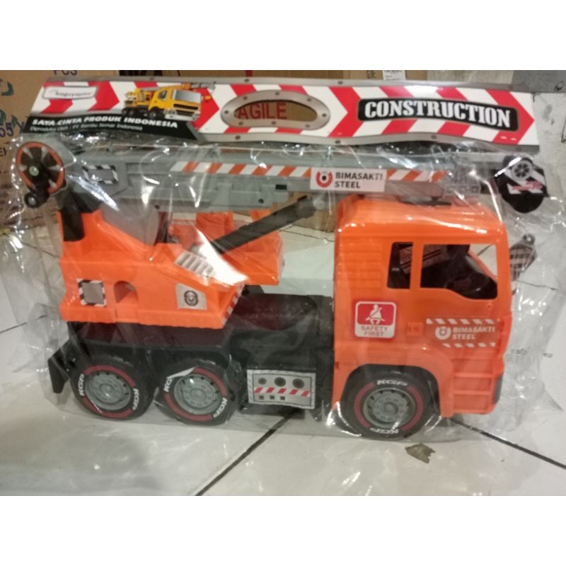 KGP 8091 Mainan Mobil Konstruksi crane truk