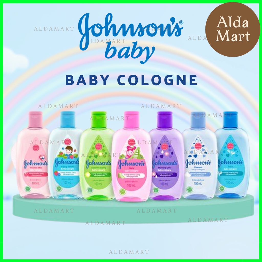 Johnson's Cologne Baby Summer swing, slide, happy berries, brisa, morning dew, heaven johnsons 100ml parfum bayi perfume