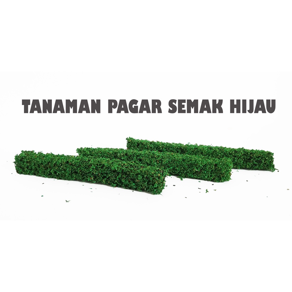 Miniatur Pagar Tanaman Semak Hijau / Pagar Maket / Bahan Maket / Diorama