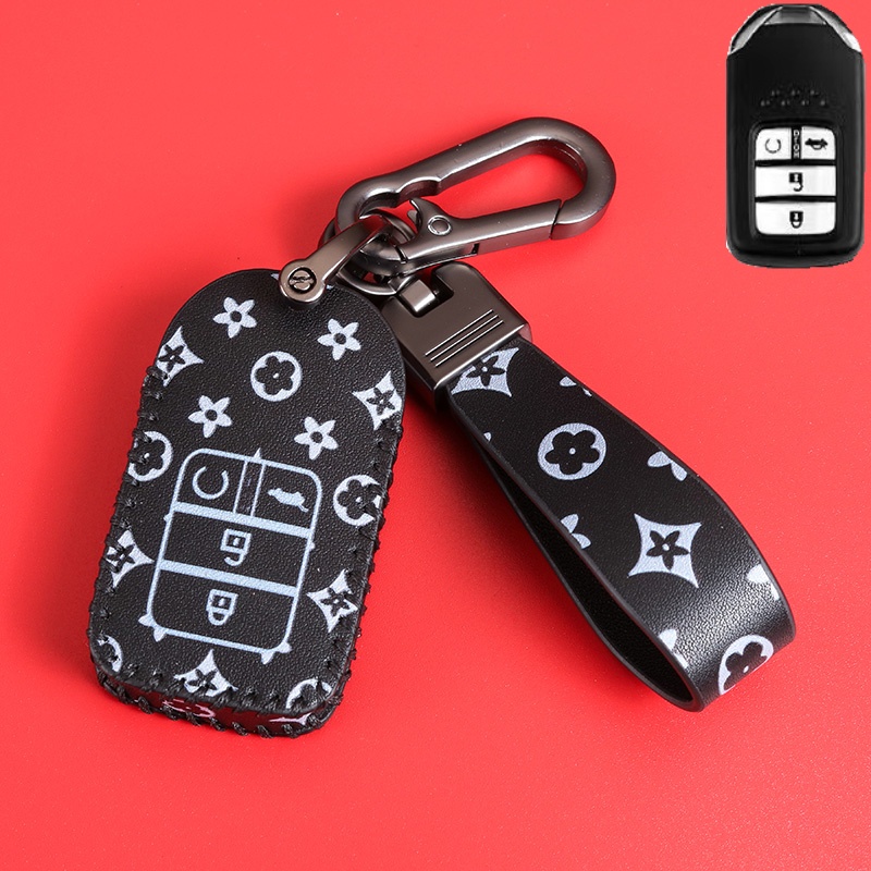 Cover Kunci Kulit Mobil Untuk Honda Civic CRV HRV BRV City/Accord/HRV 2014sampai20 Keyless/Smart Entry Key Case