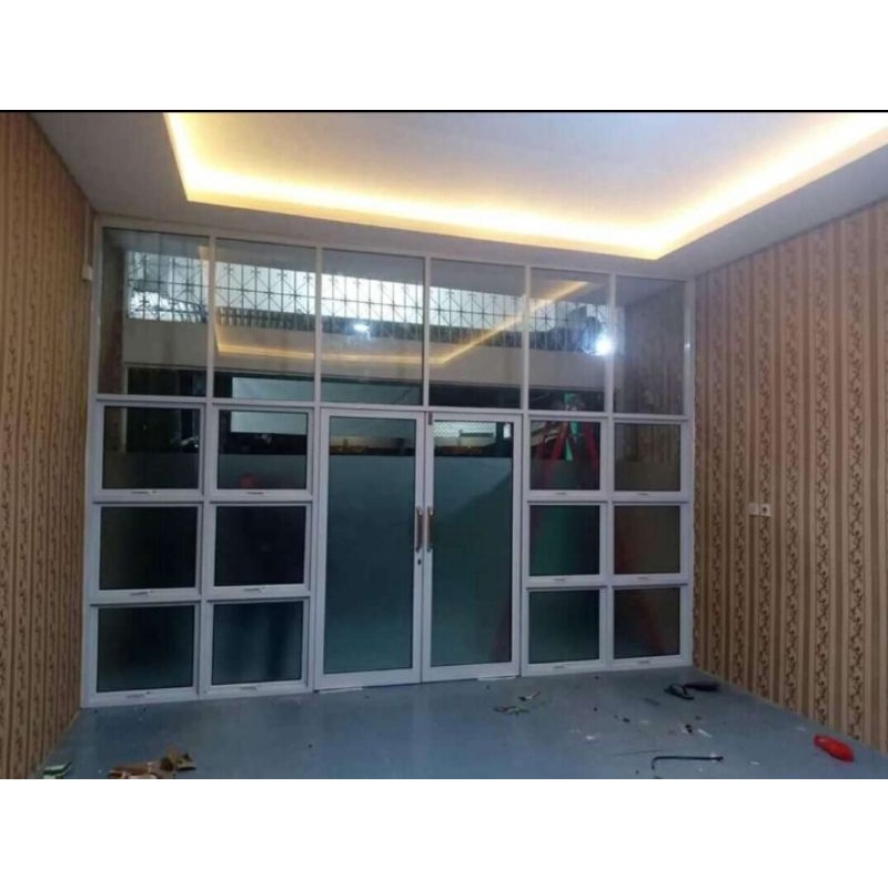 PINTU ALUMUNIUM/TERALIS JENDELA ALUMUNIUM/KUSEN ALUMUNIUM