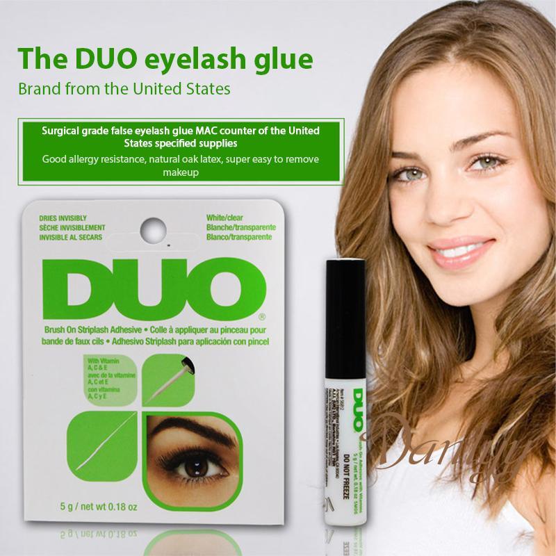 COD❤️Lem Bulu Mata Palsu Bening Dan Hitam False Eyelashes Glue Clear Black Tahan Lama Waterproof Lem
