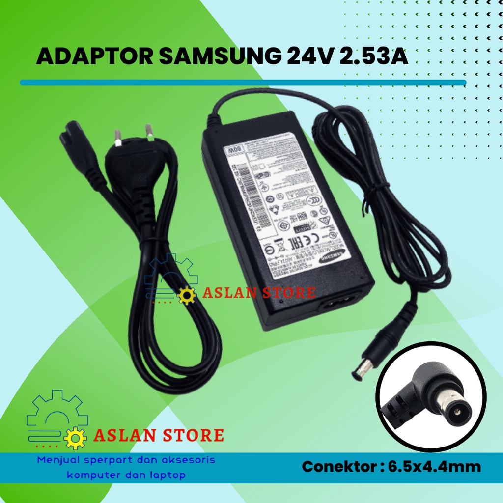 Adaptor samsung 24V 2.5A A6024_FPN AC Adaptor Samsung Soundbar HW-E550 HW-J355 HW-J450 HW-H551 HW-J550 PS-J650 HW-J7500R HW_7501R