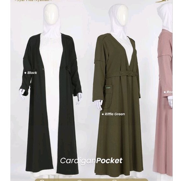 CARDIGAN Pocket - Khadijah Indonesia #ayranashwa #KhadijahIndonesia
