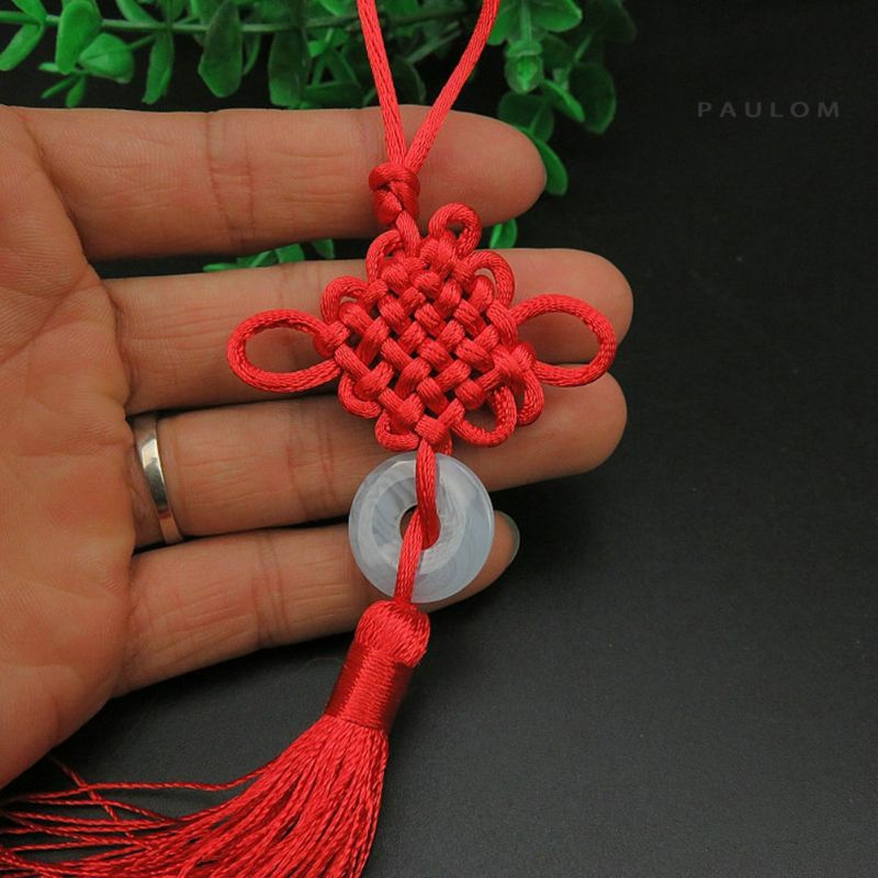 

Hiasan Gantungan Tassel giok Chinese Knot Imlek CNY