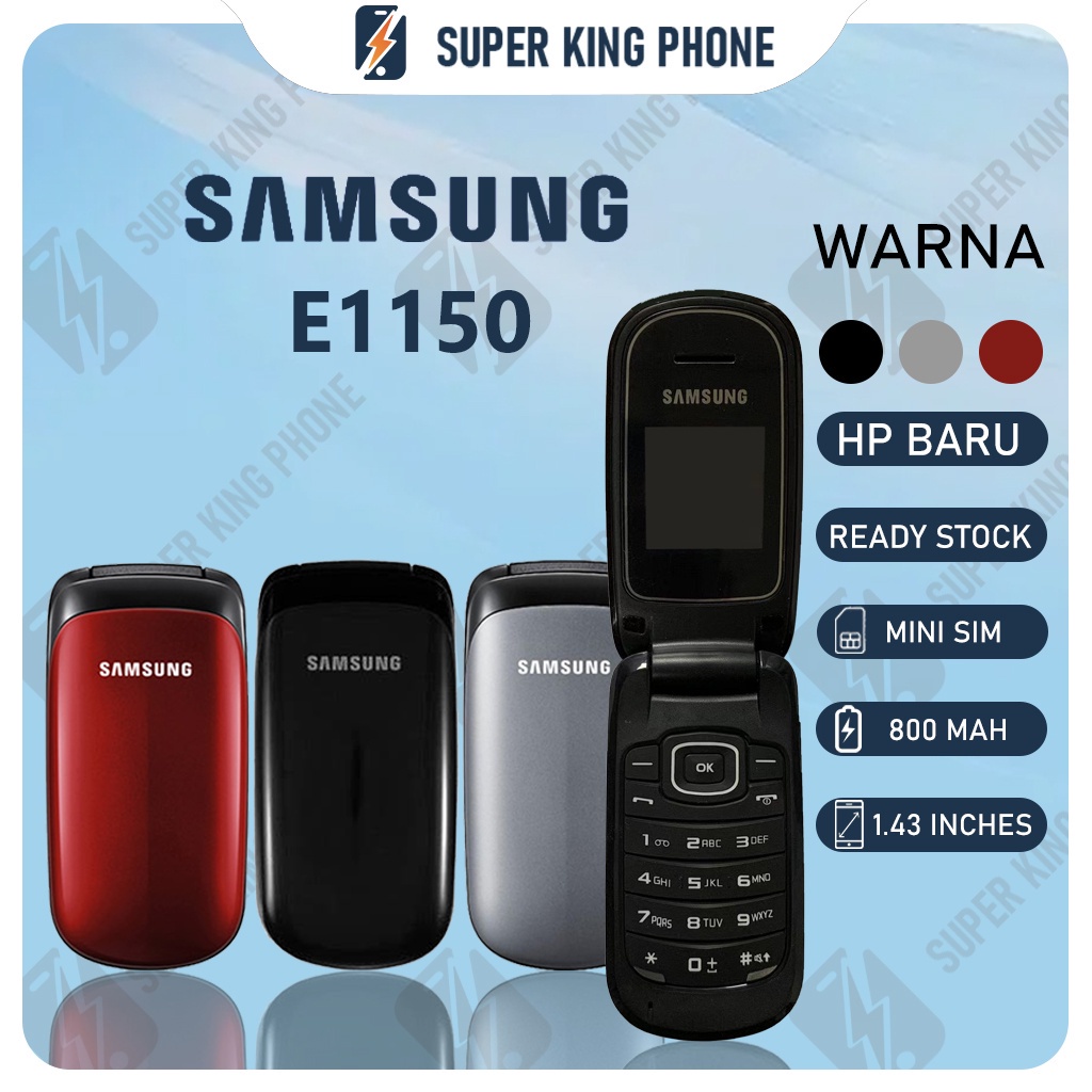 Samsung lipat GT E1150 Single SIm Handphone Baru HP Murah