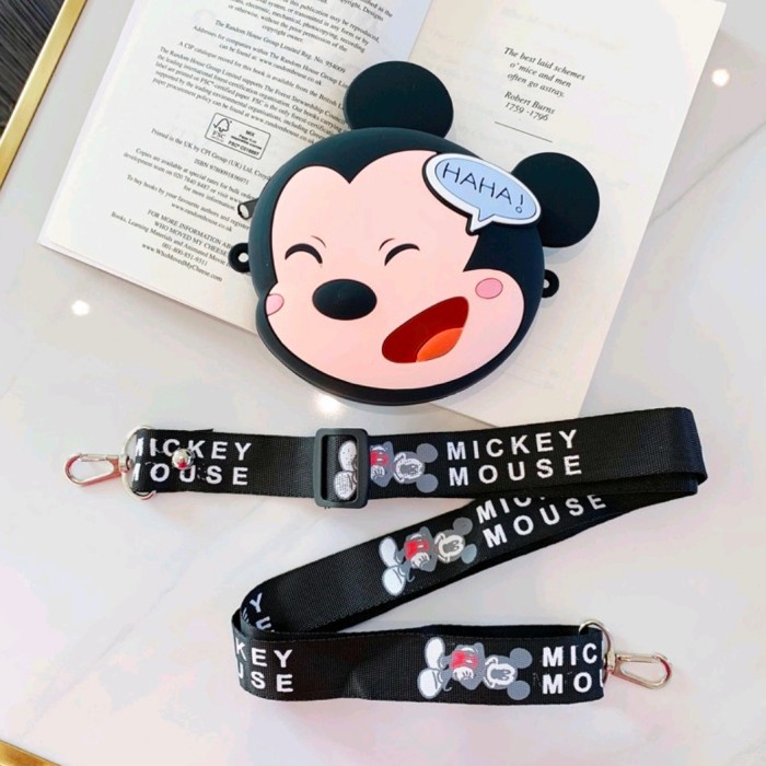 Tas Selempang Anak Perempuan Jelly Karakter Disney Mickey 2 Import - Mickey Face, Mini