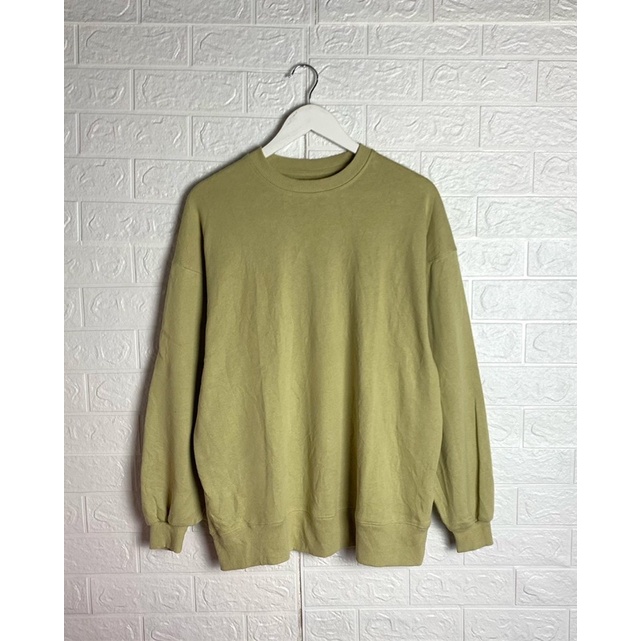 Crewneck GRL Baju Sweater Cn Sage Green