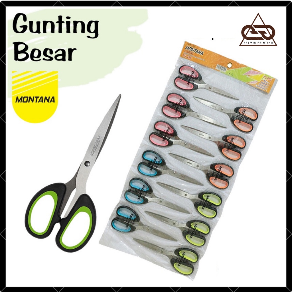 

Gunting Besar Stainless Montana STL-580 (1pcs) / Gunting Ukuran Besar Bahan Kuat