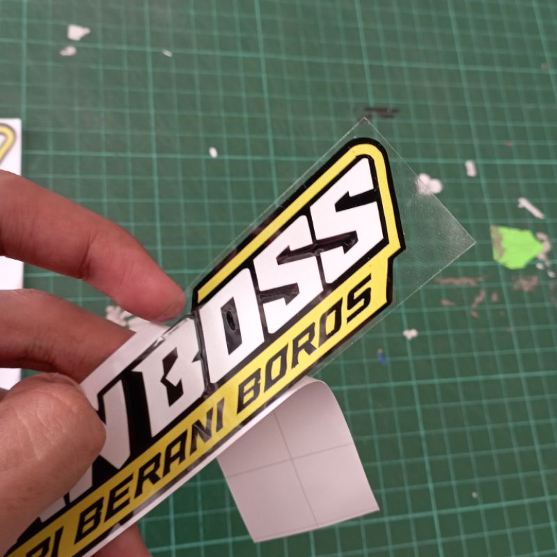 Stiker Cutting Bukan Boss Tapi Berani Boros