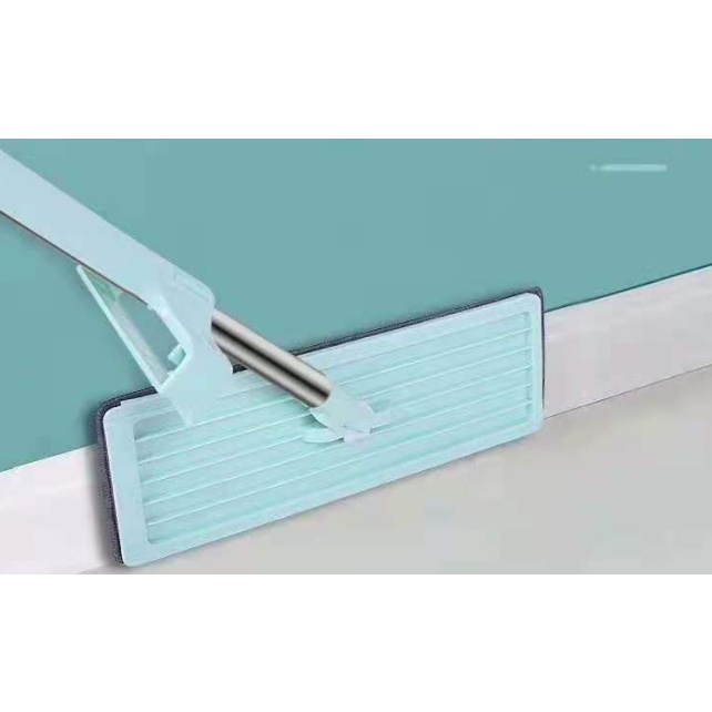 ❤ IJN ❤ Alat Pel Lantai Praktis Ultra Mop Alat Pembersih Lantai 2 IN 1 Putar 360 Derajat Free 2 Kain Pel FLAT MOP