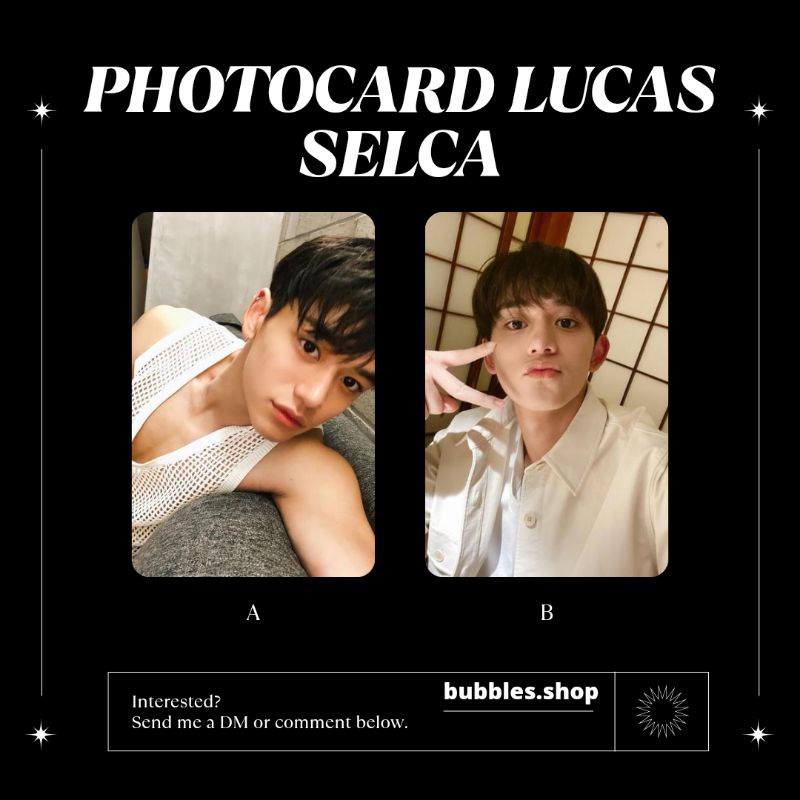 PHOTOCARD UNOFFICIAL LUCAS WAYV SELCA