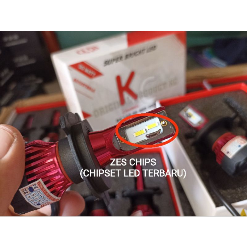 LED H4 KC RED EDITION