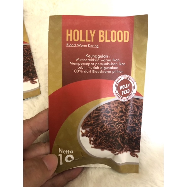 HOLLY BLOOD 10 GRAM / BLOODWORM KERING / CACING BEKU / BLOODWORM